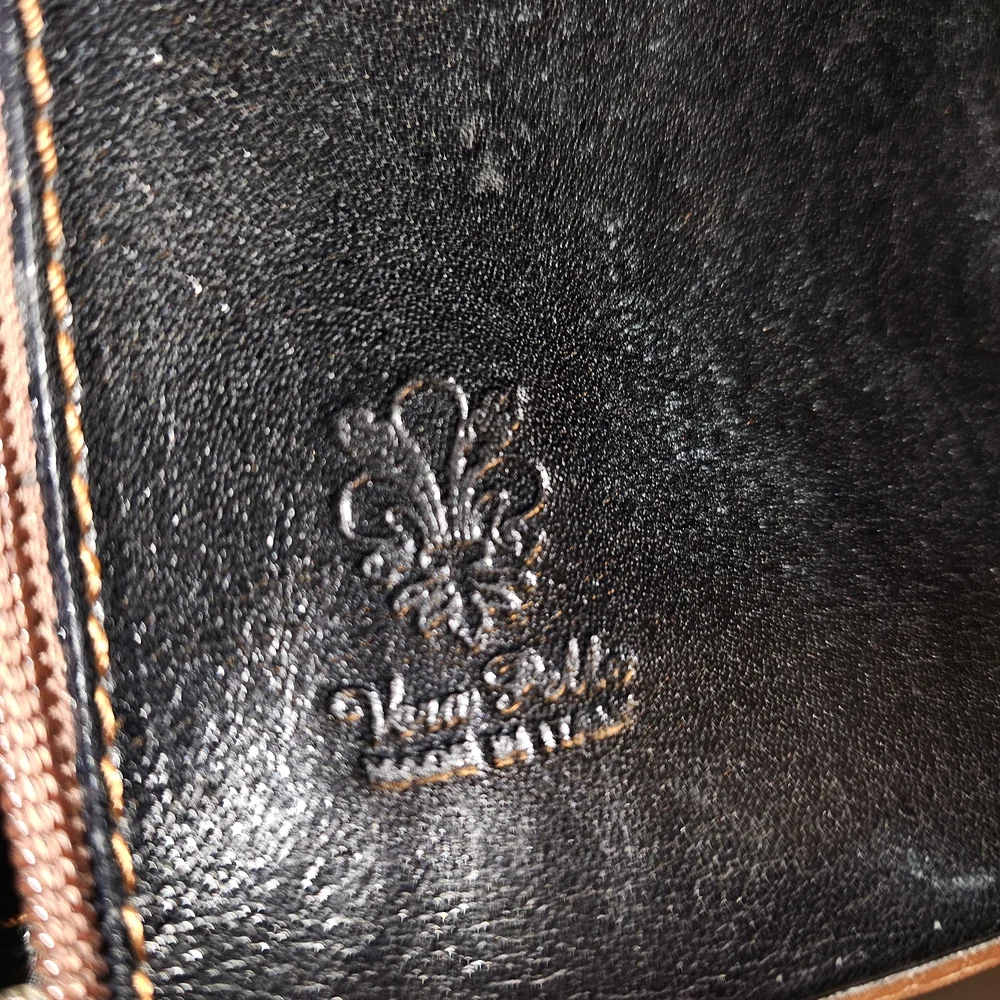 Vera Pelle" Italian leather crossbody bag - Picture 7 of 7